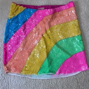 Show Me Your MuMu Multicolor Sequin Mini Skirt
